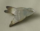 アンティーク・アクセサリー＞小鳥のブローチ＞ マザーオブパール＞1930年＞光沢のあるマザーオブパール。 小鳥のブローチです。