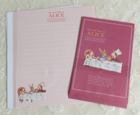 『不思議の国のアリス』Alice's Adventures in Wonderland の雑貨＞ステイショナリー＞アリスのレターセット（アリスのお茶会）