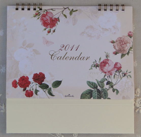 薔薇の雑貨＞2011年 ルドゥーテ 薔薇のカレンダー＞卓上カレンダーです。