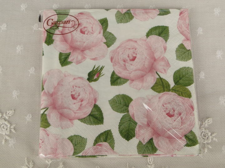 薔薇の雑貨＞ファッション・ペーパー・ナプキン＞ドイツ製　ランチサイズ　３３＊３３�p