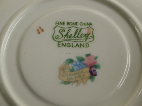 FINE BONE CHINA Shelley　ENGLAND Summer Glory