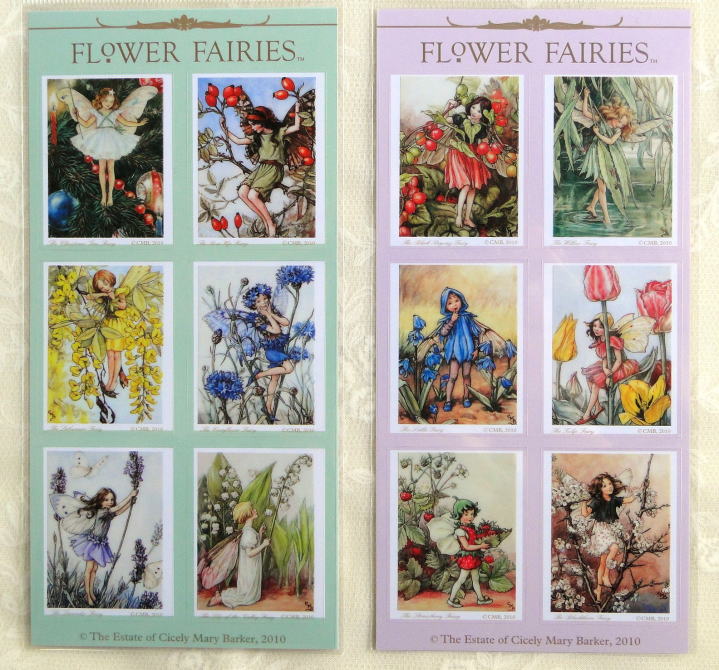 フェアリー・ステイショナリー＞シシリー・メアリー・バーカー Cicery Mary Barker＞花の妖精シール　FLOWER FAIRIES＞おなじみのシシリー・メアリー・バーカー。可愛い花の妖精ステッカーです♪