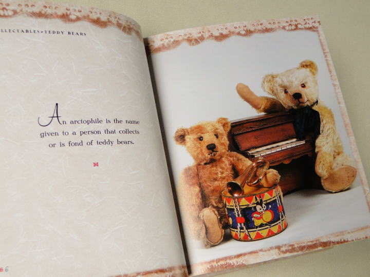 テディ・ベアの雑貨＞コレクタブルズ・テディー・ベアーの本＞COLLECTABLES　Teddy Bears　POSY CARPENTER　UK　＞テディーにまつわる歴史、オークションにて最高値で落札されたテディ、世界で一番小さなテディなど、美しい写真と文章で大人も楽しめる本です。